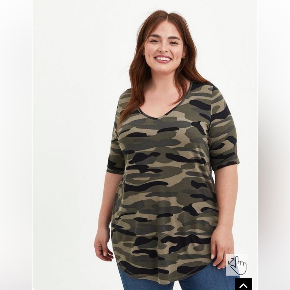 Favorite Tunic Super Soft V-Neck Tunic Tee